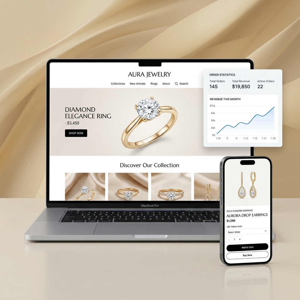 Jewellabel Platform Mockup